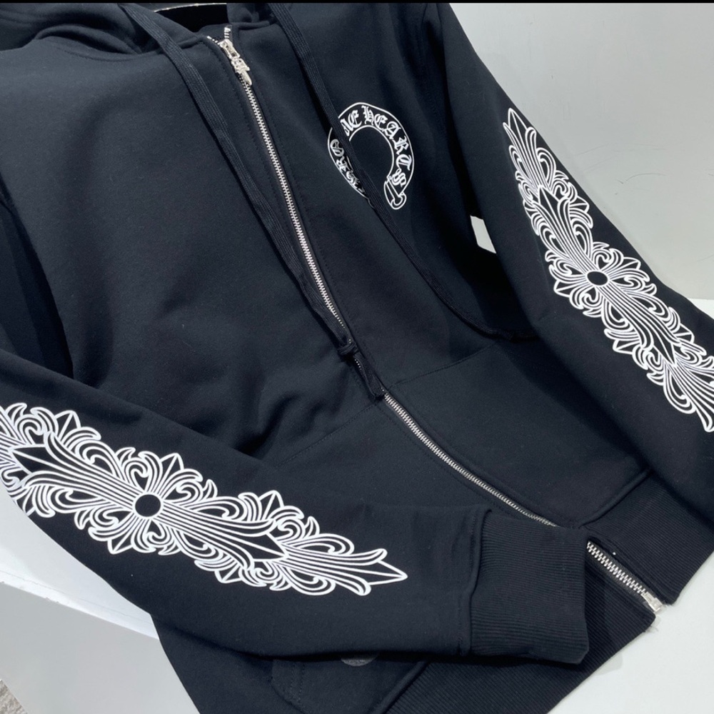 Chrome Hearts Black Zip-Up Hoodie - Picture 5 of 16